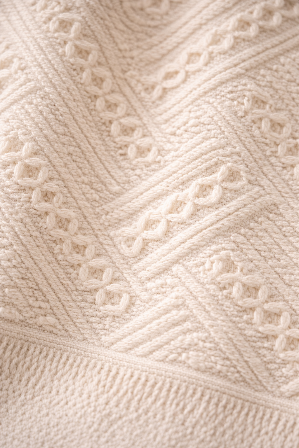 Close up image of cream color turkish towel.