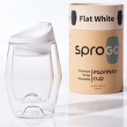 SPROGO Reusable Travel Espresso Cup 4.5 oz/133 ml. - Flat White Web