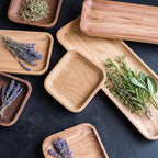 Solid Wood Tray (small, medium, or large) - JH WdSnckPltAshS6