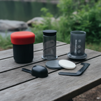 AeroPress Go Parts Flat Lay - Outdoor