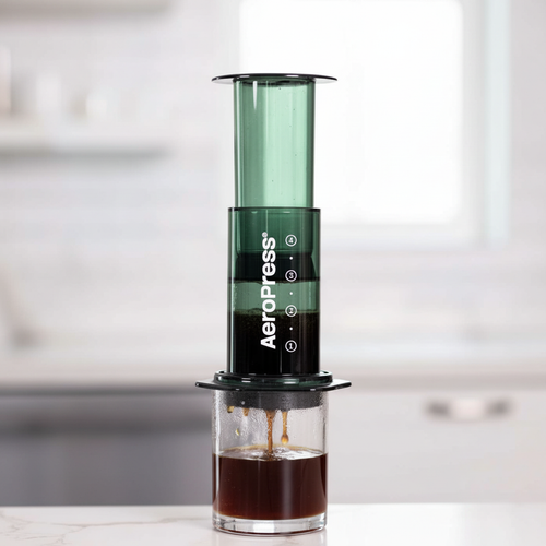 AeroPress Green Pressing No Person - LAH Hero