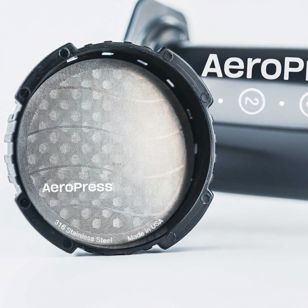 AeroPress Standard SS Filter in Cap - LAH Hero
