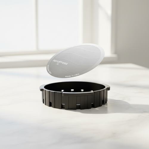 AeroPress XL SS Filter + Cap Ring - LAH Hero