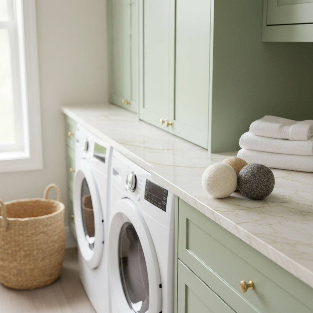 Alpaca Dryer Balls — Full Laundry Room Hero