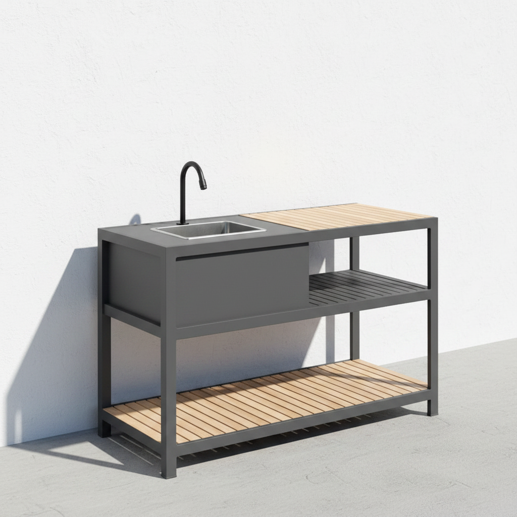 Amber Outdoor Kitchen — 3/4