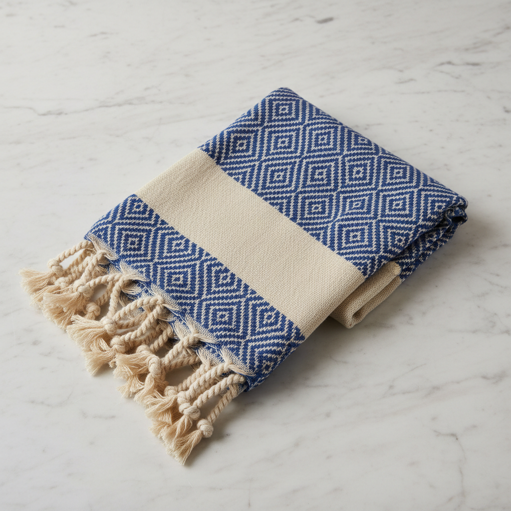 Blue Diamond Hand Towel - Fresh Color Spec