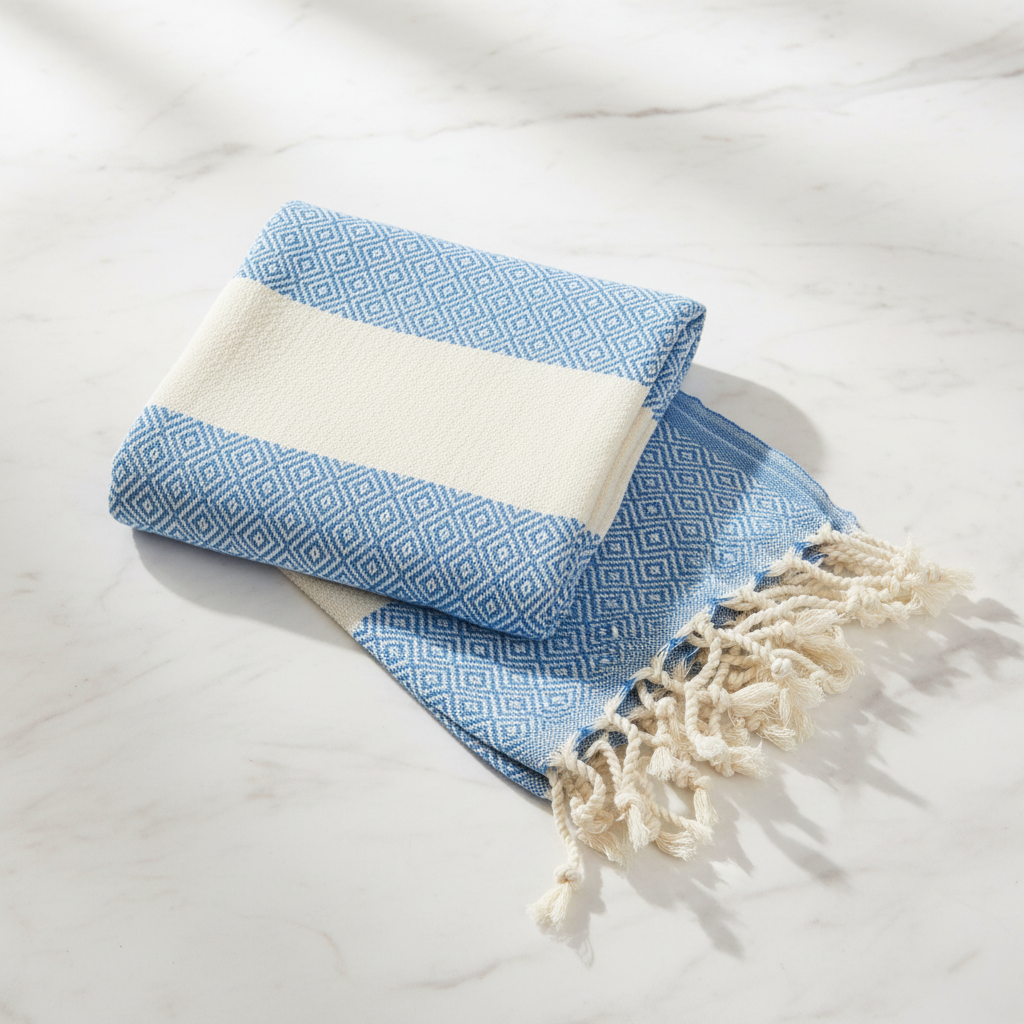 Blue Diamond Hand Towel - LAH Hero True Design