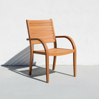 Catalina Teak Chair — 3/4 Corrected
