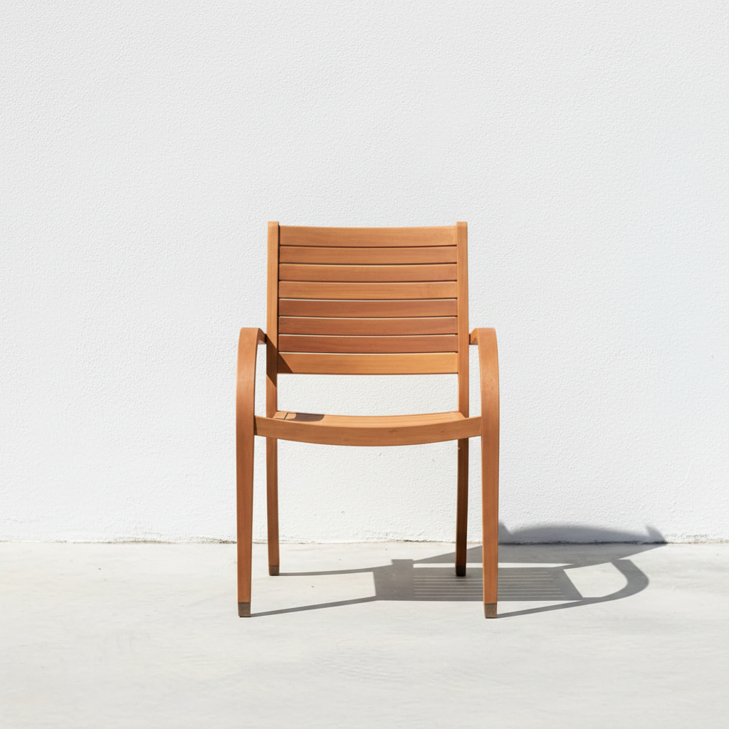 Catalina Teak Chair — Front Arms Corrected