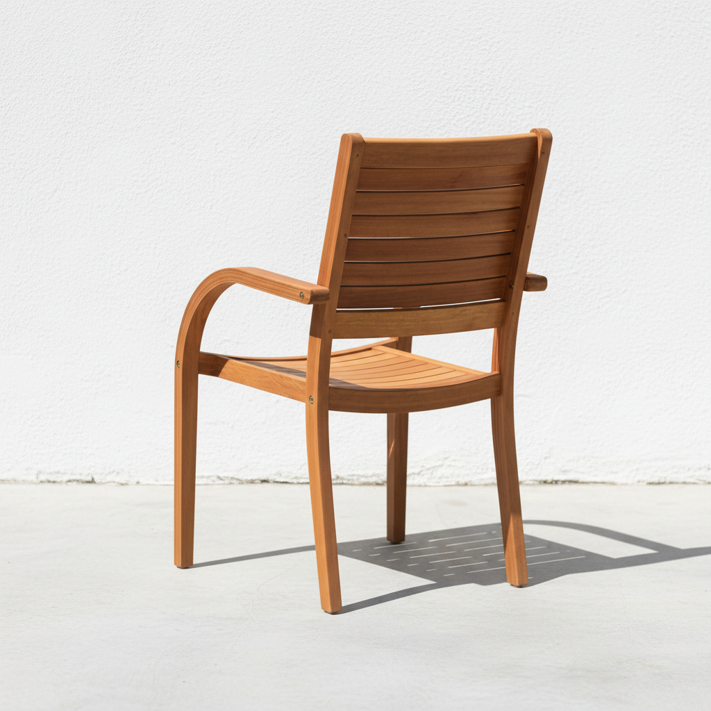 Catalina Teak Chair — Rear