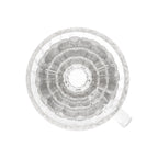 Yama Glass Cone Coffee Dripper - Stainless Steel Base - diamond top down