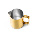 Barista Basics Milk Frothing Pitcher, 12oz. Gold Tone - qtrxtop1