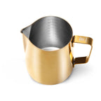 Barista Basics Milk Frothing Pitcher, 20oz. Gold Tone - qtrxtop1