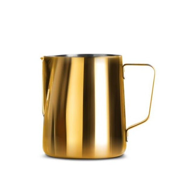 Barista Basics Milk Frothing Pitcher, 20oz. Gold Tone - side
