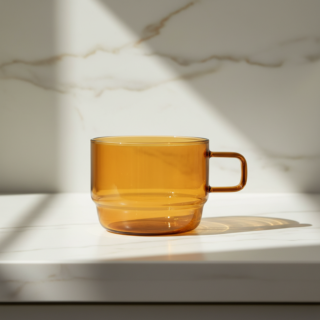 Hario Amber Mug - Creamy Marble Sunbeam Hero