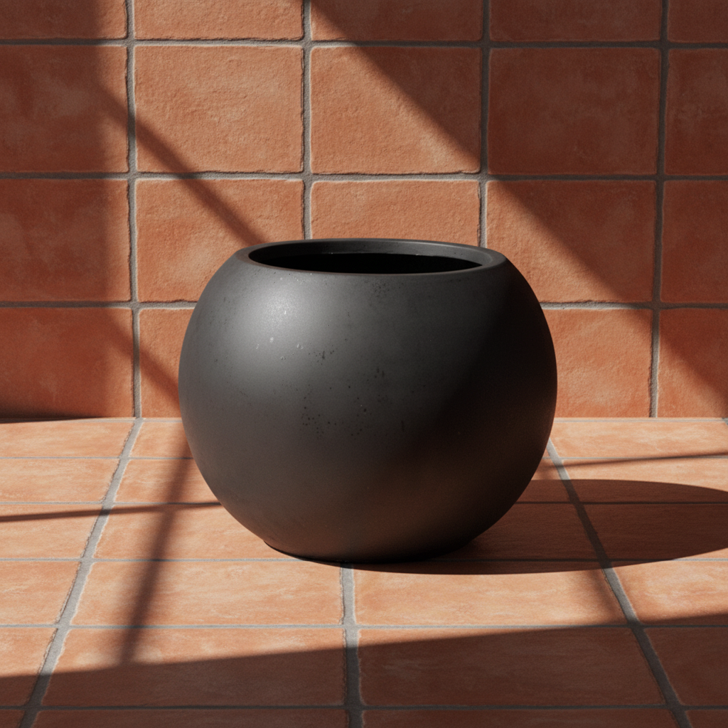 Hero — Black on Spanish Tile