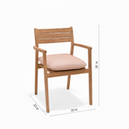 Jade Chair — Dimensions All Inches