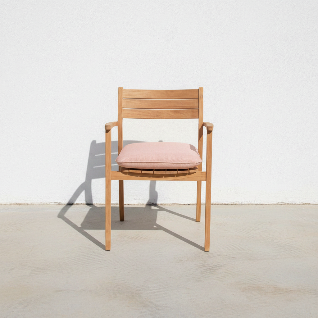 Jade Teak Chair — Front
