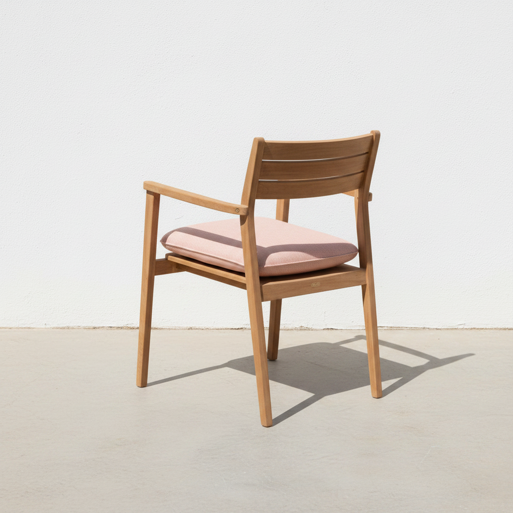 Jade Teak Chair — Rear