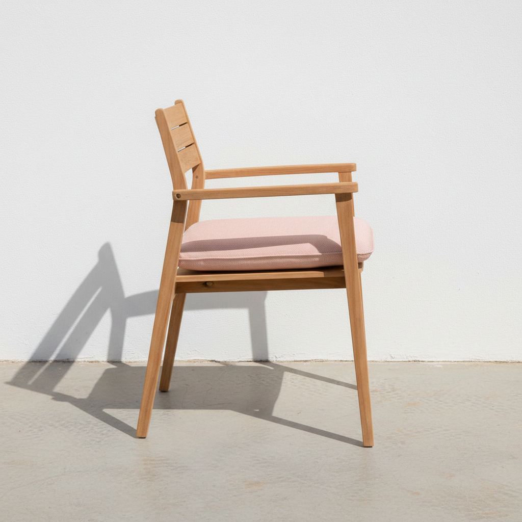 Jade Teak Chair — Side
