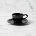 Lino Black Cappuccino Cup & Saucer - LAH Hero Fresh