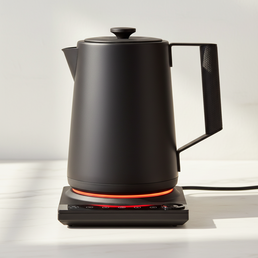 Luna Electric Kettle Pro Matte Black - Natural Light Tight