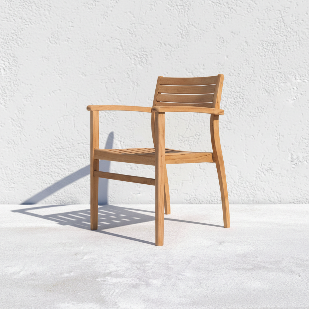 Ninia Chair Front — White Stucco Crisp
