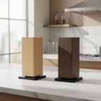Oak & Ash Magnetic Spinning Knife Blocks - Modern Kitchen LAH Hero