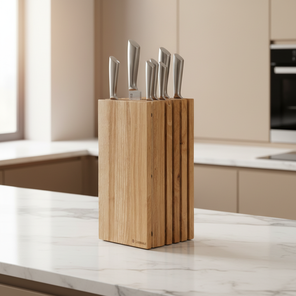 Slotted Knife Block - Modern Kitchen Lifestyle