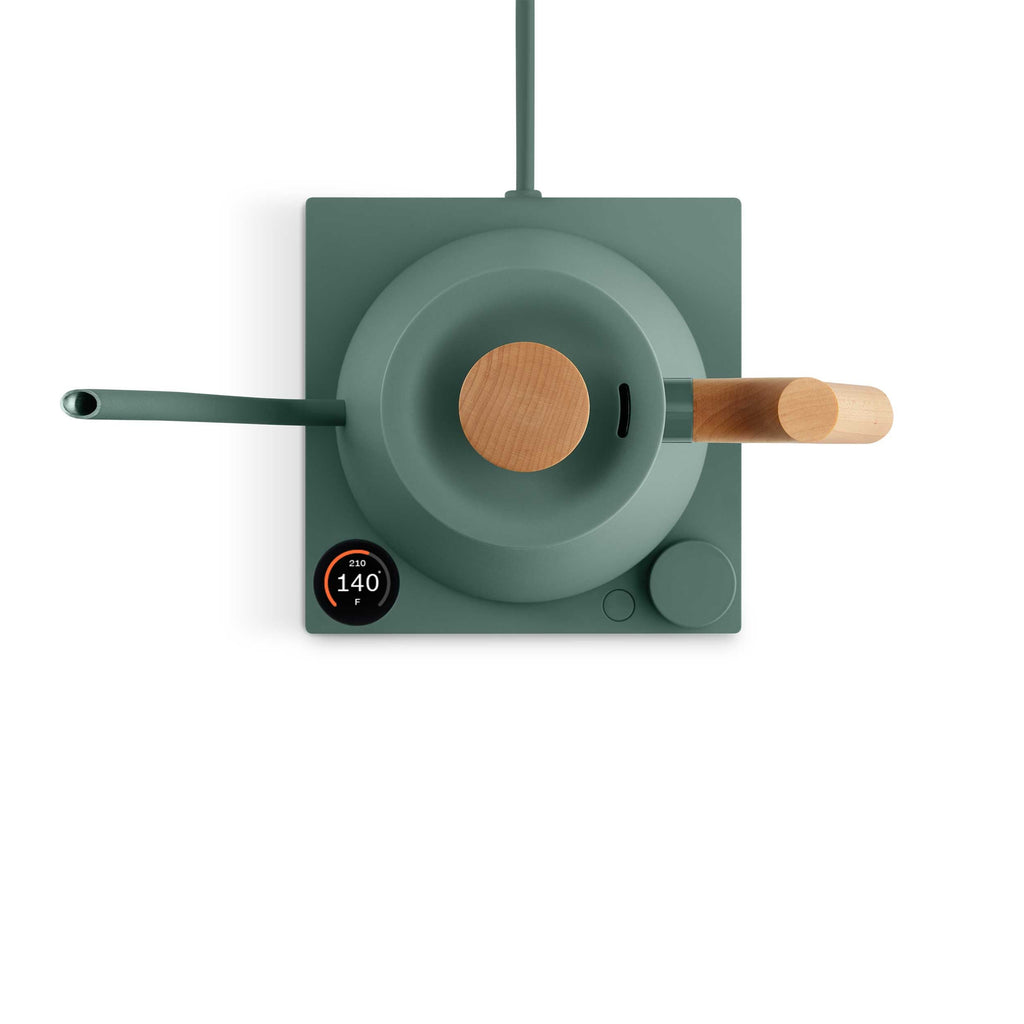 Fellow Stagg EKG Pro Electric Kettle - Smoke Green w/ Maple, 0.9L