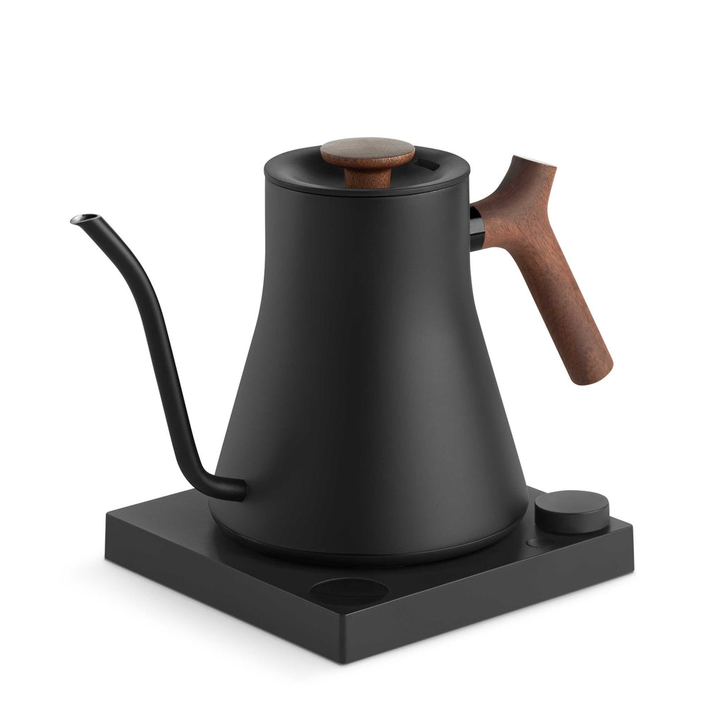 Fellow Stagg EKG Pro Electric Kettle - Matte Black w/ Walnut, 0.9L