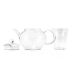 Yama Glass Blooming Teapot w/ Infuser - 32oz. - kettle pieces