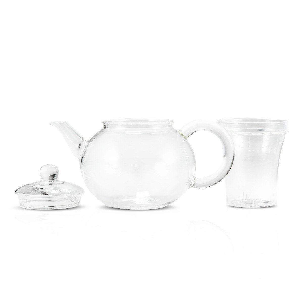 Yama Glass Blooming Teapot w/ Infuser - 32oz. - kettle pieces