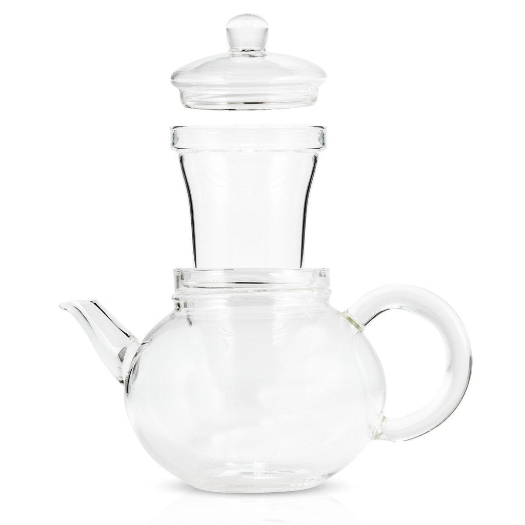 Yama Glass Blooming Teapot w/ Infuser - 32oz. - kettle hero explode
