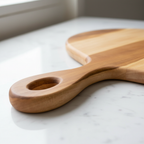 Teak Charcuterie Board – LAH Handle Detail
