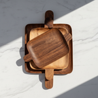 Walnut Double-Handled Trays Nested – LAH Hero